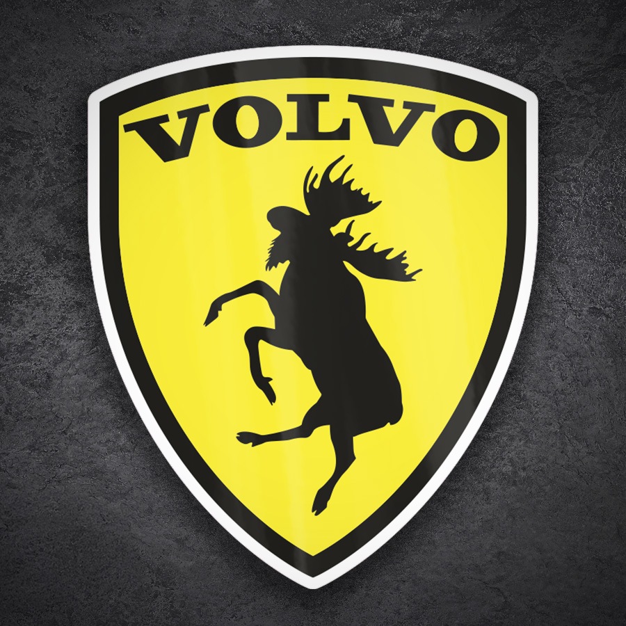 Pegatinas: Emblema Volvo Alce Rampante