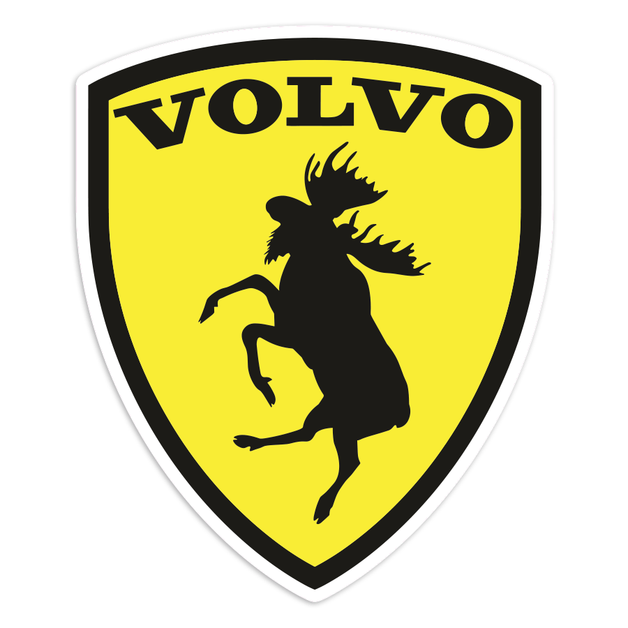 Pegatinas: Emblema Volvo Alce Rampante