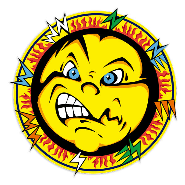 Pegatinas: Sol Valentino Rossi