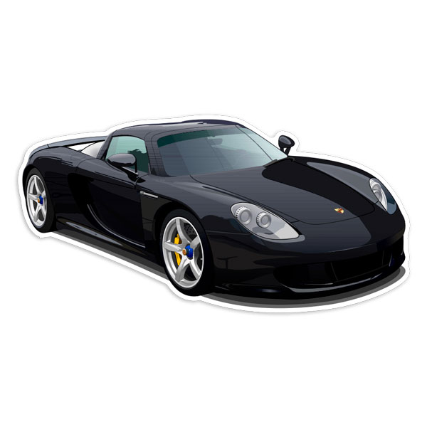 Pegatinas: Porsche Carrera GT Negro