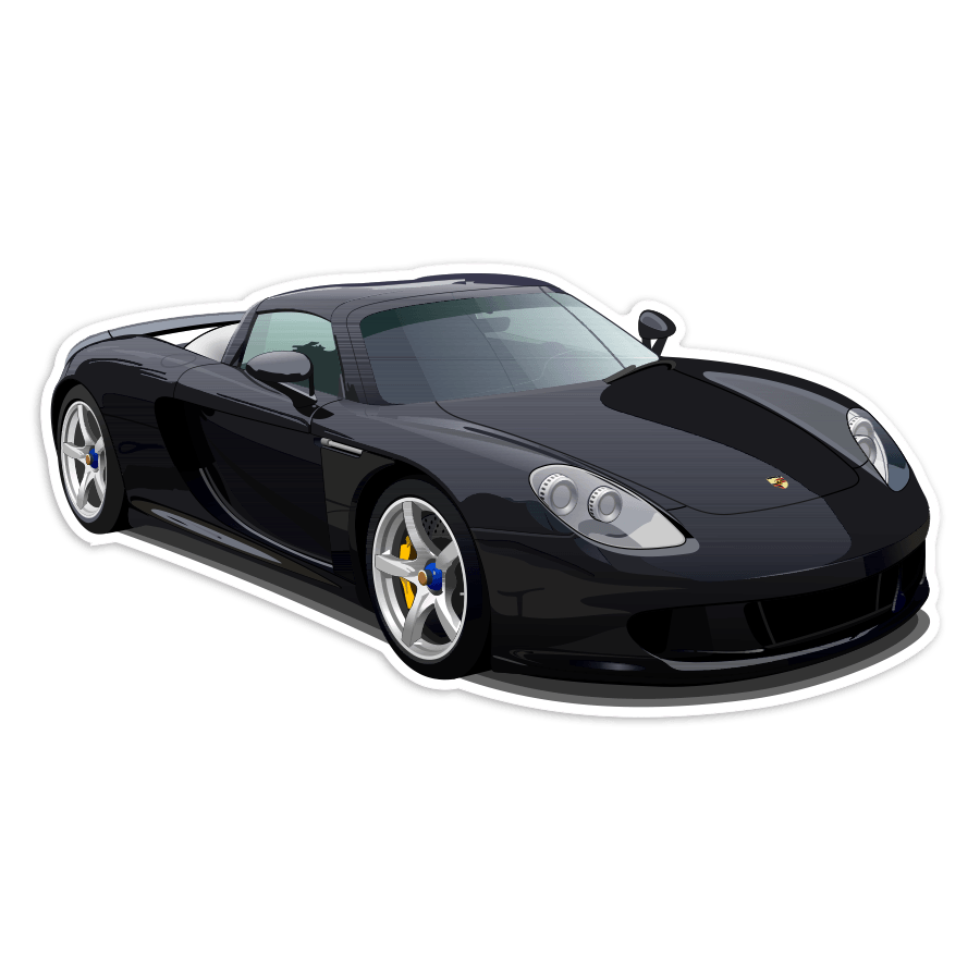 Pegatinas: Porsche Carrera GT Negro