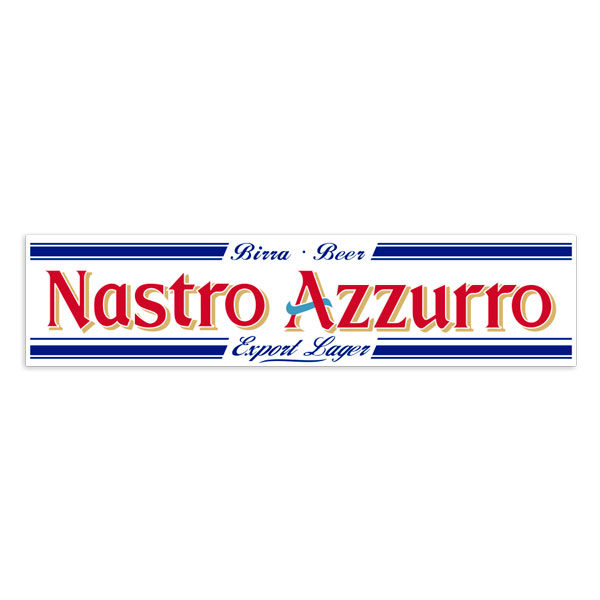 Pegatinas: Nastro Azzurro Retro