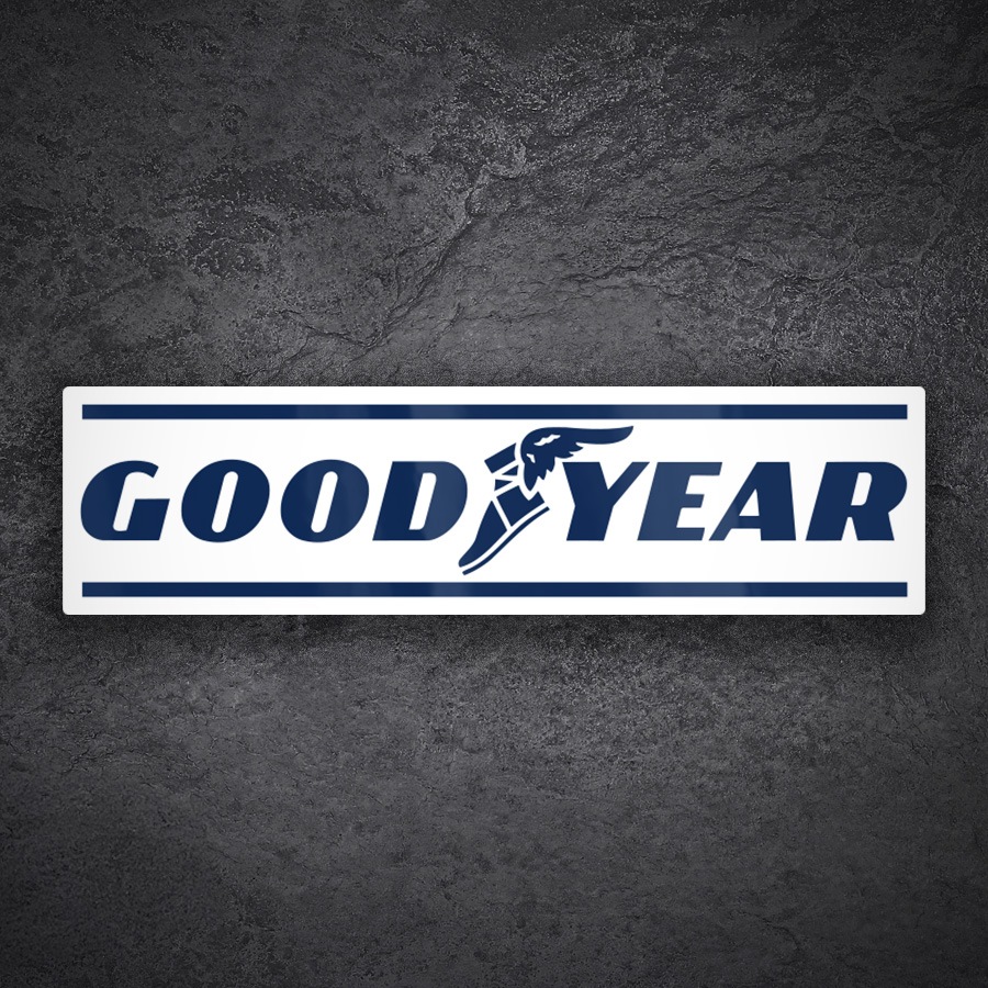 Pegatinas: Logotipo Goodyear Azul