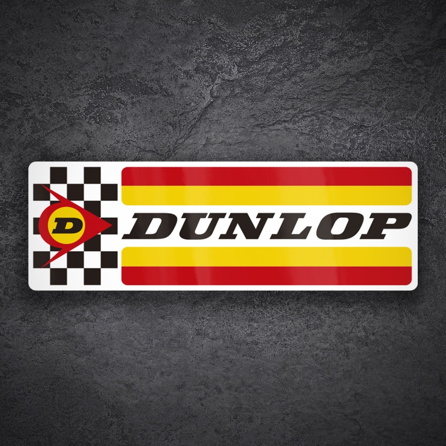 Pegatinas: Logotipo Dunlop Cl&aacute;sico