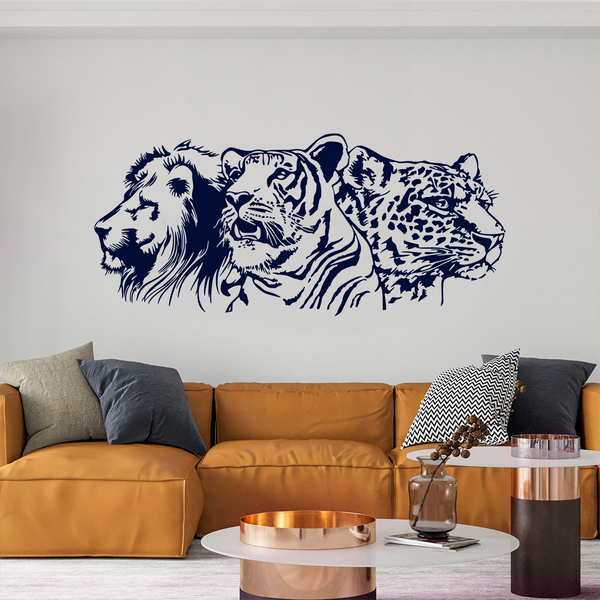 Vinilos Decorativos: León, tigre y leopardo