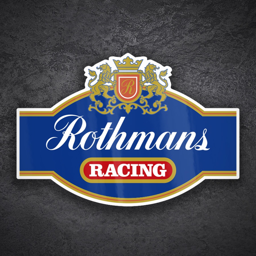 Pegatinas: Emblema Rothmans Racing Retro Motorsport