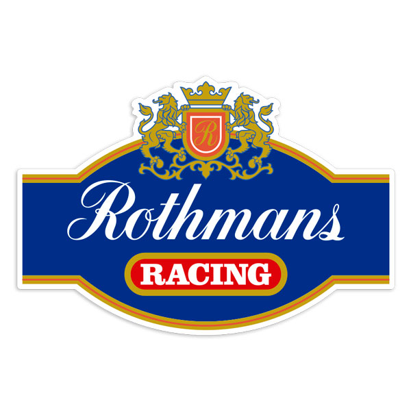 Pegatinas: Emblema Rothmans Racing Retro Motorsport