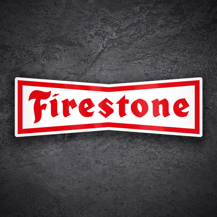 Pegatinas: Firestone Cl&aacute;sico Rojo