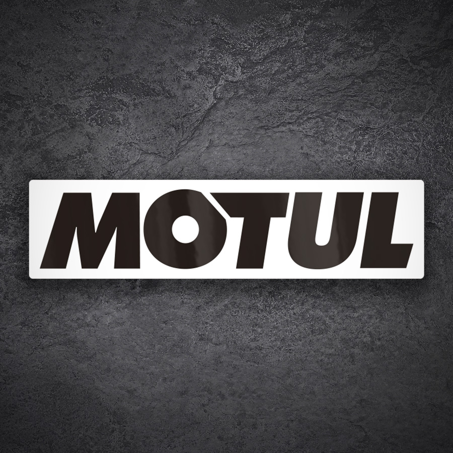 Pegatinas: Logotipo Motul Horizontal Letras Negras