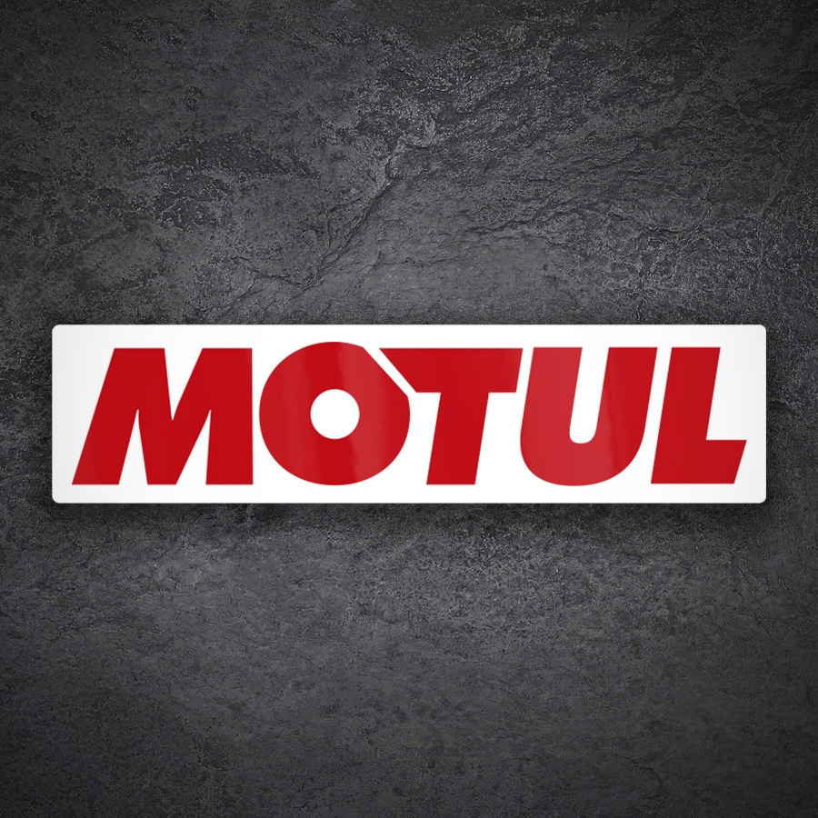 Pegatinas: Logotipo Motul Horizontal Letras Rojas