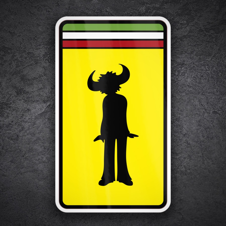 Pegatinas: Emblema Jamiroquai en Silueta con Cuernos