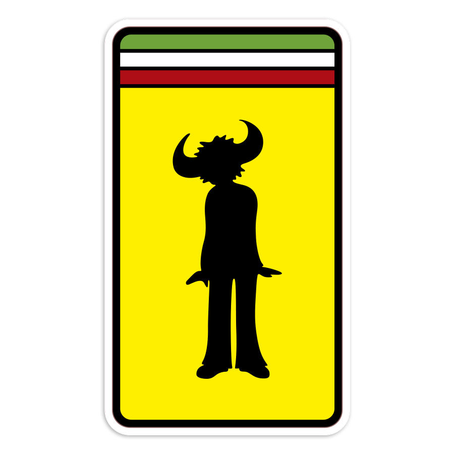 Pegatinas: Emblema Jamiroquai en Silueta con Cuernos