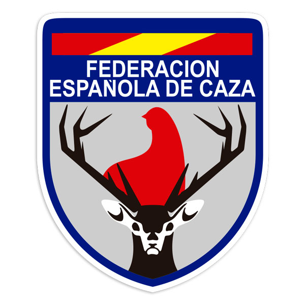 Pegatinas: Escudo Federaci&oacute;n Espa&ntilde;ola de Caza