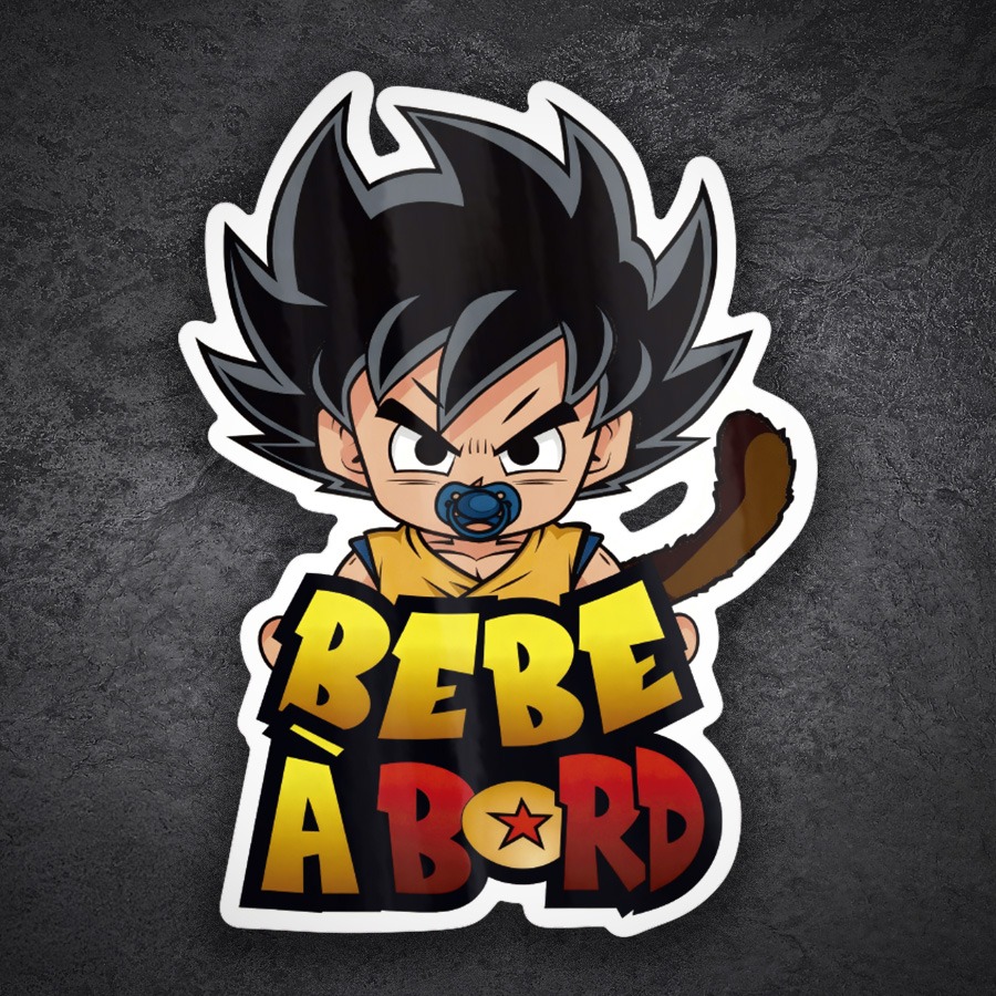 Pegatinas: Beb&eacute; a Bordo Goku Dragonball