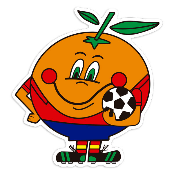 Pegatinas: Naranjito Mascota Mundial Espa&ntilde;a 82