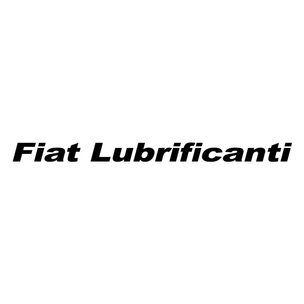 Pegatinas: Letras Fiat Lubrificanti