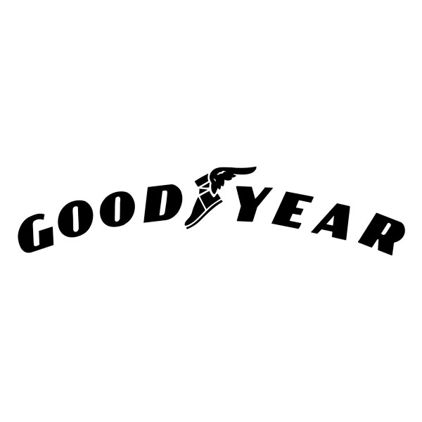 Pegatinas: Logo Goodyear Curvado