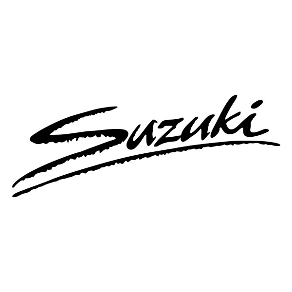 Pegatinas: Logo Suzuki Script