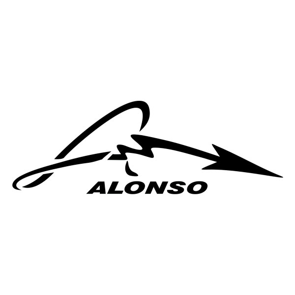 Pegatinas: Logotipo Firma Fernando Alonso