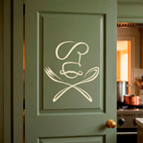 Vinilos Decorativos: Chef cuchara y tenedor 5