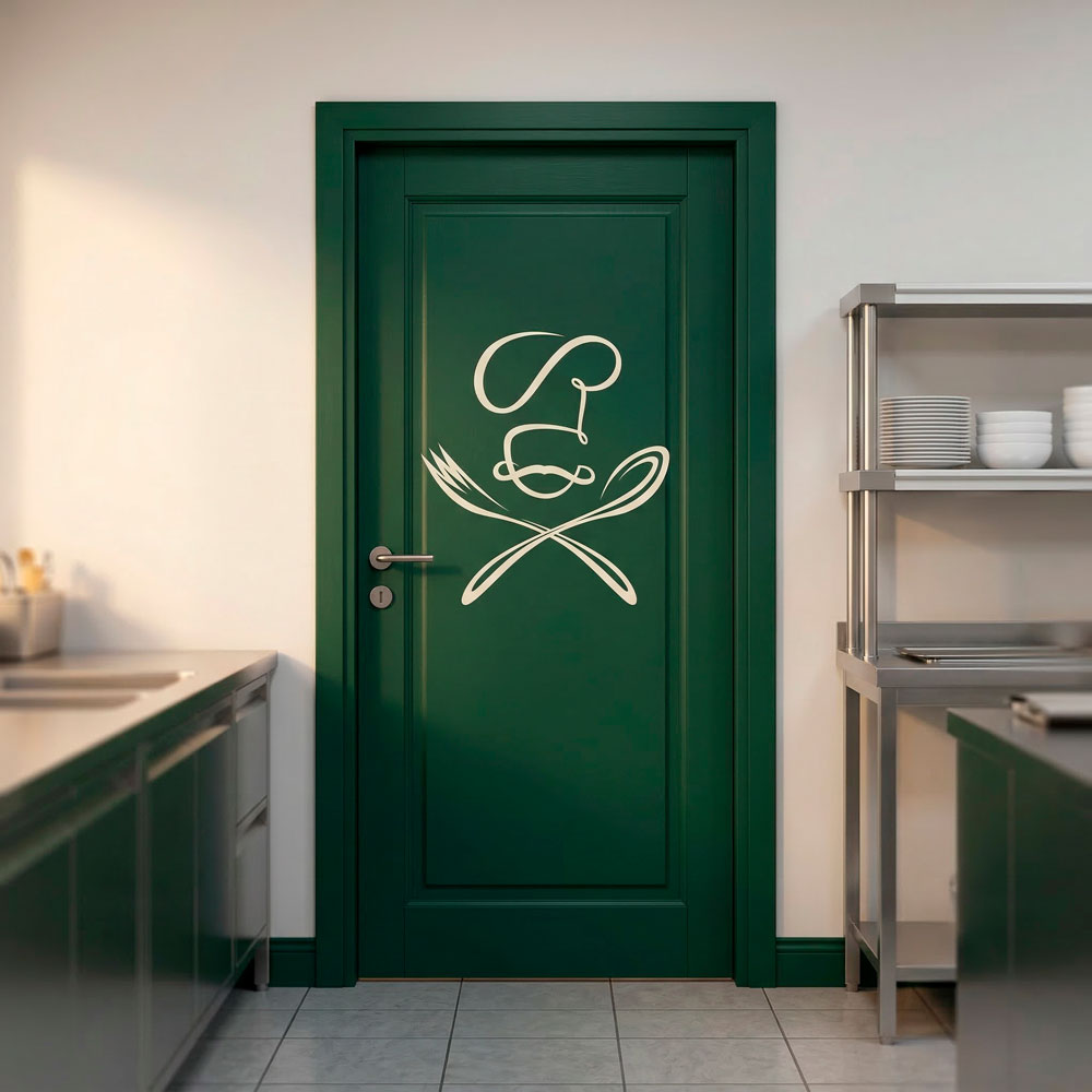 Vinilos Decorativos: Chef cuchara y tenedor