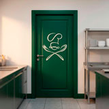 Vinilos Decorativos: Chef cuchara y tenedor 10