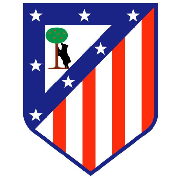 Vinilos Decorativos: Escudo Atlético de Madrid Color