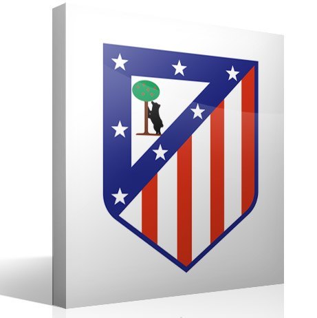 Vinilos Decorativos: Escudo Atlético de Madrid Color
