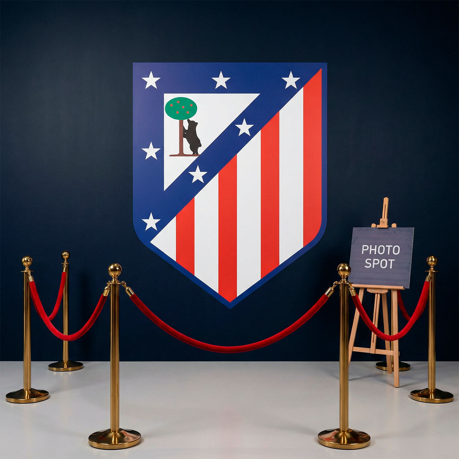 Vinilos Decorativos: Escudo Atl&eacute;tico de Madrid Color