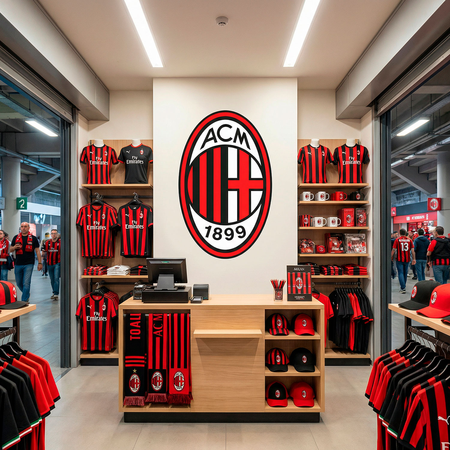 Vinilos Decorativos: Escudo AC Milan