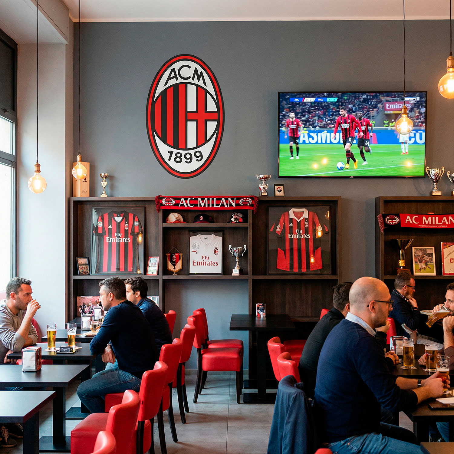 Vinilos Decorativos: Escudo AC Milan