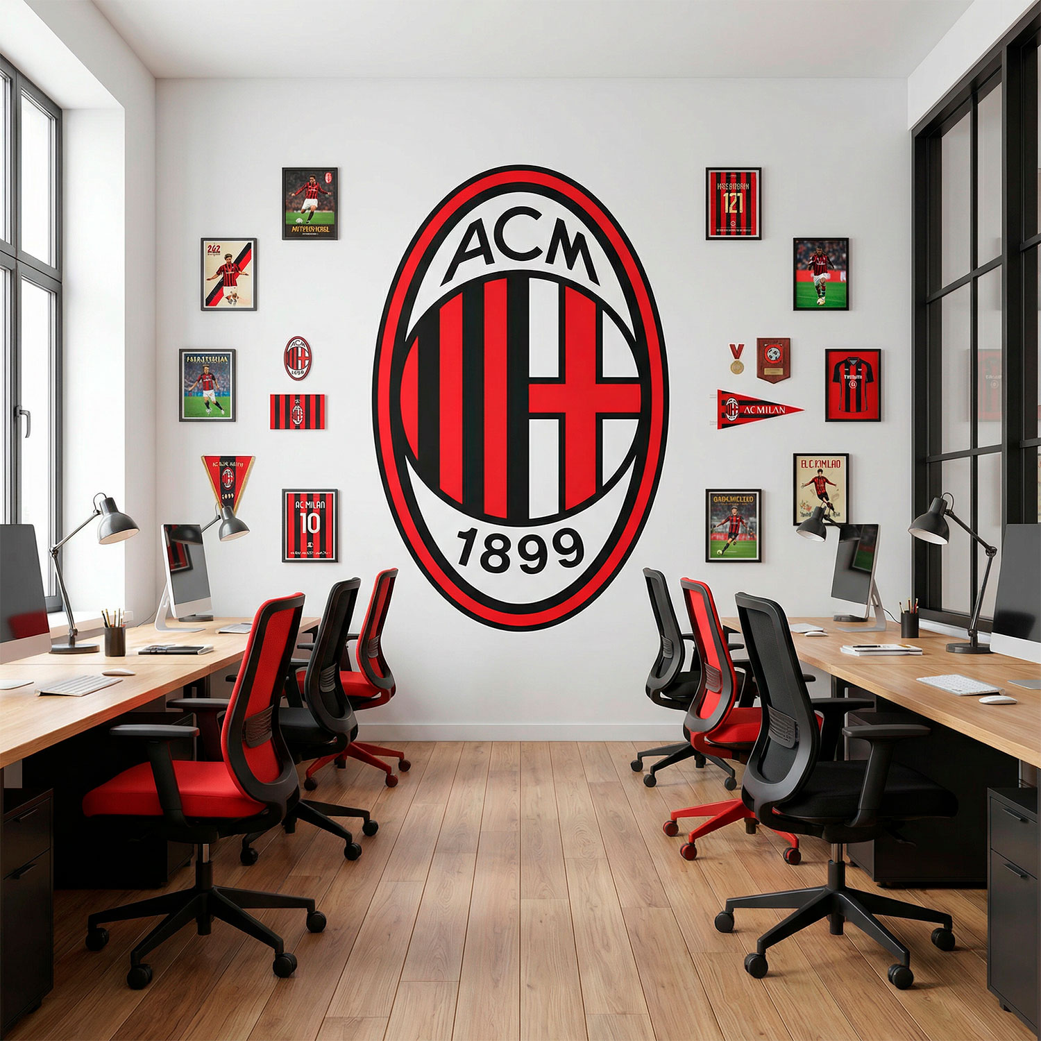 Vinilos Decorativos: Escudo AC Milan