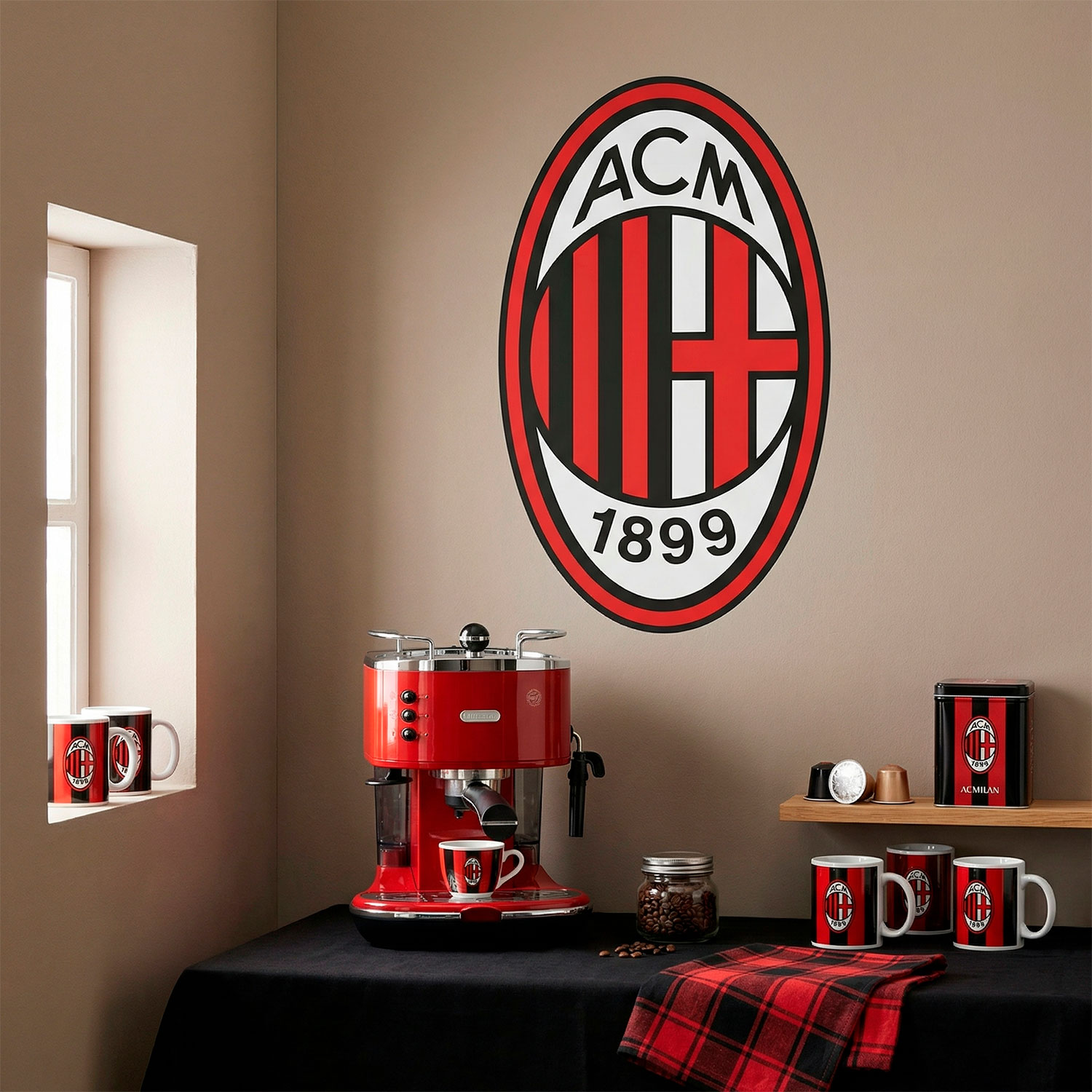 Vinilos Decorativos: Escudo AC Milan