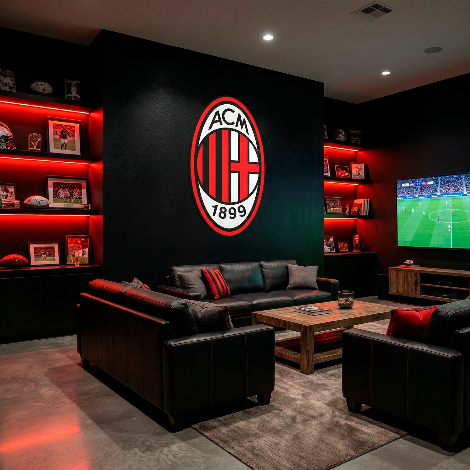 Vinilos Decorativos: Escudo AC Milan