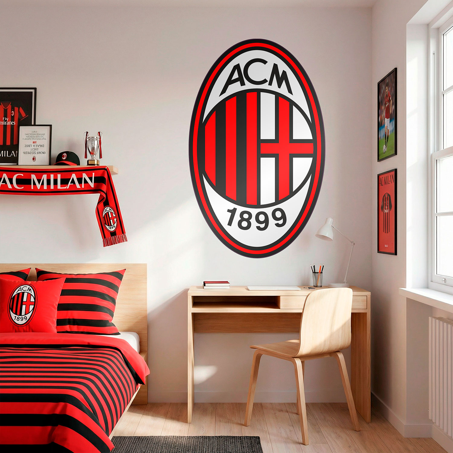 Vinilos Decorativos: Escudo AC Milan