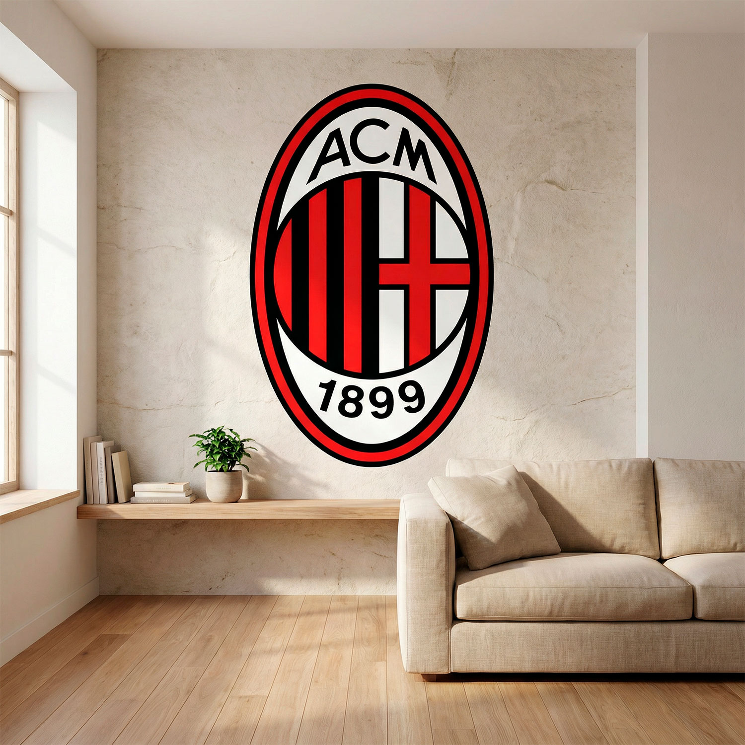 Vinilos Decorativos: Escudo AC Milan