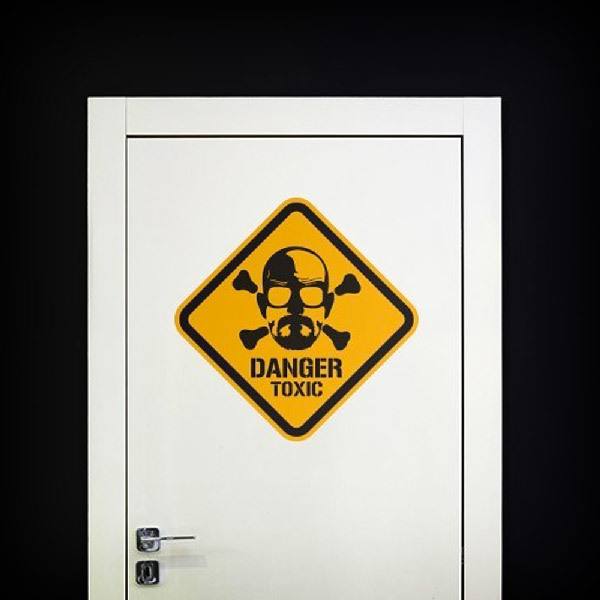 Vinilos Decorativos: Heisenberg Danger Toxic Color