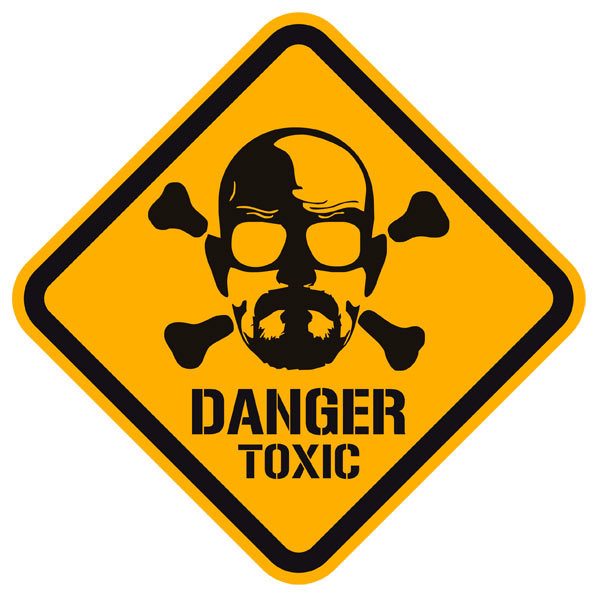 Vinilos Decorativos: Heisenberg Danger Toxic Color
