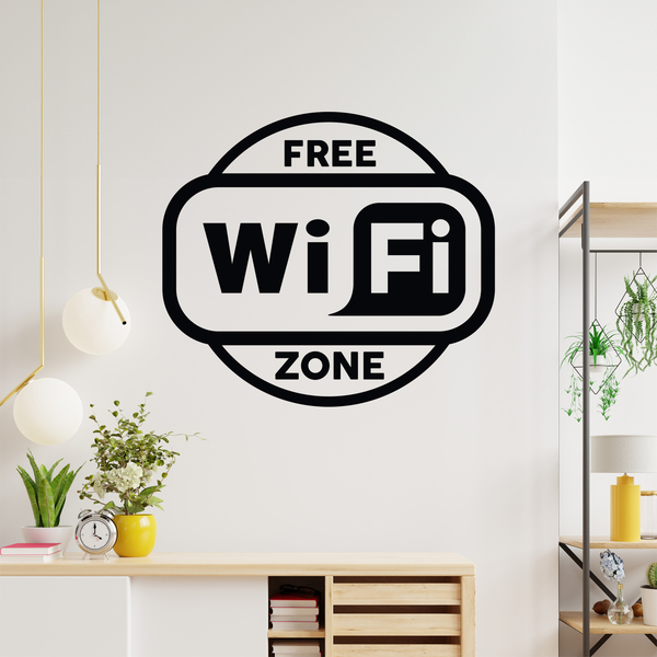 Vinilos Decorativos: Free Wifi Zone