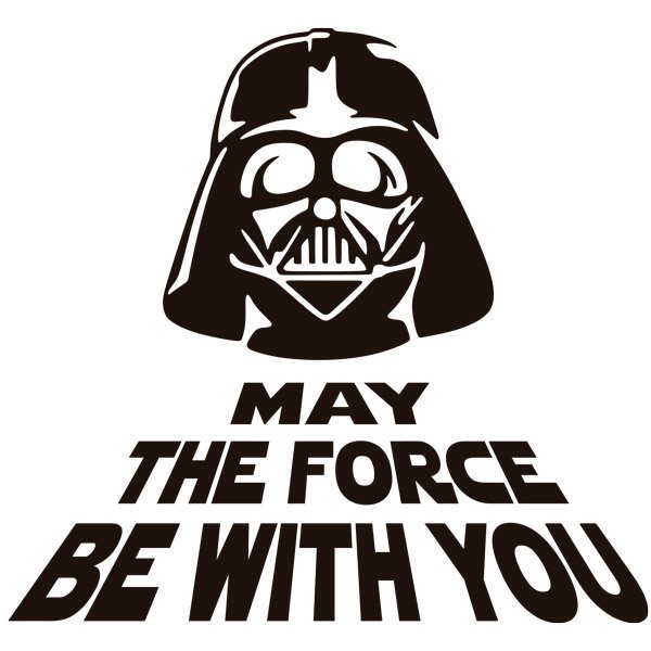 Download Vinilo para el baño May the force be with you | TeleAdhesivo.com