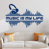 Vinilos Decorativos: Music is my life 4