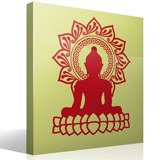 Vinilos Decorativos: Buda y flor de loto 3