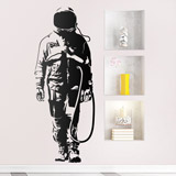 Vinilos Decorativos: Graffiti Astronauta de Banksy 2