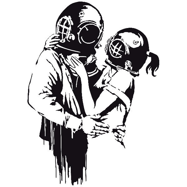 Vinilos Decorativos: Think Tank de Banksy