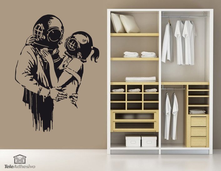 Vinilos Decorativos: Think Tank de Banksy