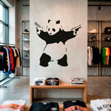 Vinilos Decorativos: Panda armado de Banksy 4