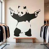 Vinilos Decorativos: Panda armado de Banksy 7