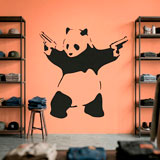 Vinilos Decorativos: Panda armado de Banksy 10