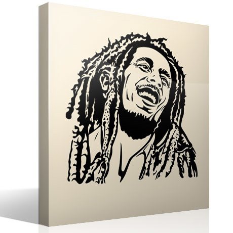 Vinilos Decorativos: Bob Marley sonrisa