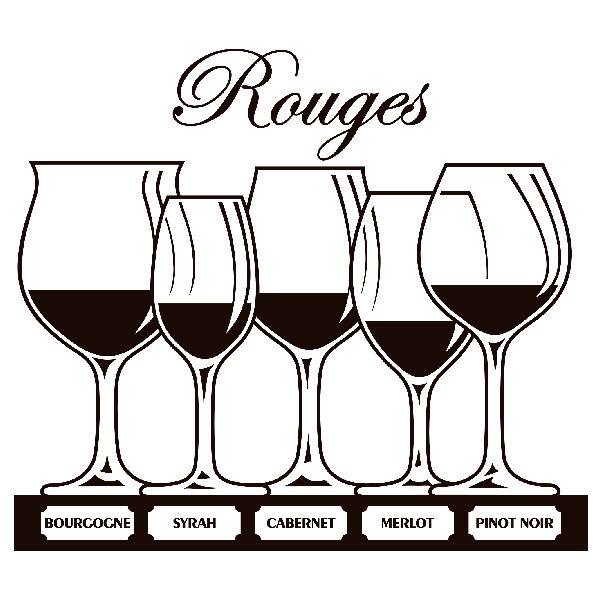 Vinilos Decorativos: Copas de vino tinto